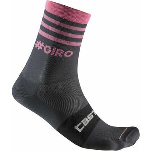 Castelli Giro 13 Stripe Sock Gray/Rosa 2XL Șosete ciclism imagine