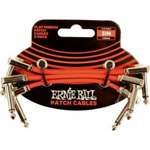 Ernie Ball Flat Ribbon Patch Cable Roșu 7, 5 cm Oblic - Oblic imagine