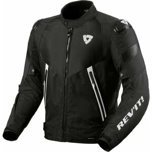 Rev'it! Jacket Control H2O Black/White S Geaca de piele imagine