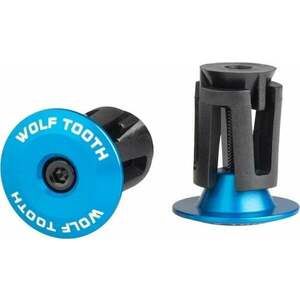 Wolf Tooth Alloy Bar End Plugs Blue Mânere imagine
