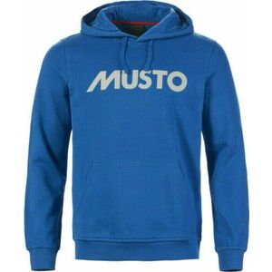 Musto Essentials Logo Hanorac cu gluga Aruba Blue 2XL imagine
