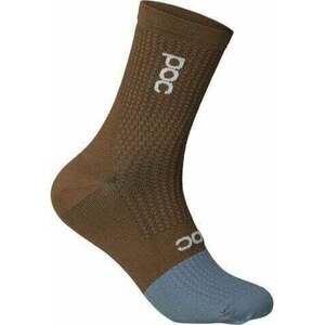 POC Flair Sock Mid Jasper Brown/Calcite Blue L Șosete ciclism imagine