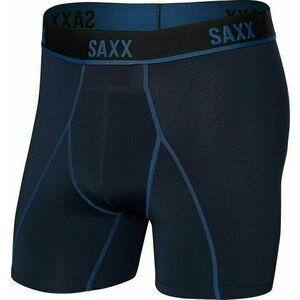 SAXX Kinetic Boxer Brief Navy/City Blue S Lenjerie de fitness imagine