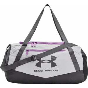 Under Armour UA Hustle 5.0 Packable XS Duffle Gray/Provence Purple/Castlerock 25 L Sport Bag imagine