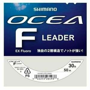 Shimano Fishing Ocea EX Fluoro Leader Clear 0, 476 mm 30 lb 50 m imagine