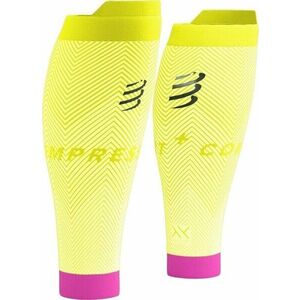 Compressport R2 Oxygen White/Safety Yellow/Neon Pink T2 Huse pentru viței pentru alergători imagine