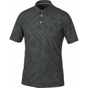 Galvin Green Maze Mens Breathable Short Sleeve Shirt Black M Tricou polo imagine