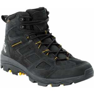 Jack Wolfskin Vojo 3 Texapore Mid M Black/Burly Yellow 45 Pantofi trekking de bărbați imagine