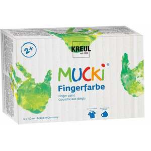 Kreul MUCKI Finger Paint Set de vopsea pentru degete 6 x 150 ml imagine