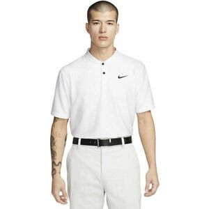 Nike Dri-Fit Victory Texture Mens Polo White/Black L Tricou polo imagine