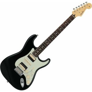 Fender MIJ Hybrid II Stratocaster HSH RW Black imagine