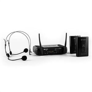 Skytec STWM712H Micro VHF Wireless microfon Set 2 x Set cu cască imagine