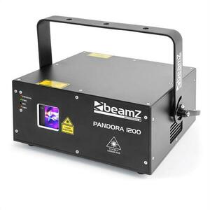 Beamz PANDORA 1200, laser TTL RGB, canale DMX 12/23, clasa: 4, negru imagine