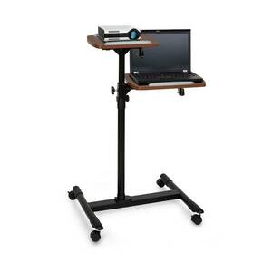 Auna Pro TS-6, cărucior pentru proiector, masă pentru laptop, reglabilă pe înălțime, 83 – 107 cm, negru imagine