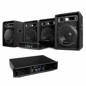 Electronic-Star DJ PA Set "Marrakesch Lounge Pro" 2x amplificator și 4 x boxe imagine