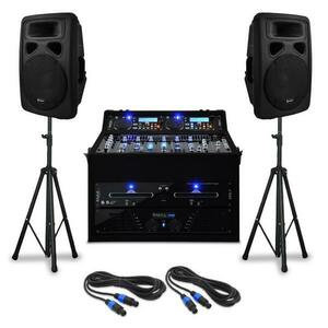 Electronic-Star DJ PA Set de boxe "Urban Trip-Hop Beats" pentru 250 de persoane 1000W USB imagine
