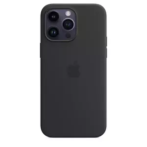 Husa de protectie Apple cu MagSafe pentru iPhone 14 Pro Silicon Midnight imagine