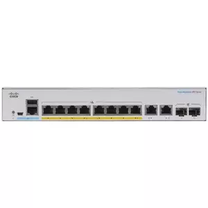 Switch Cisco CBS350-8FP-2G cu management cu PoE 8x1000Mbps + 2xSFP imagine