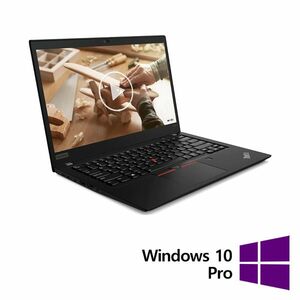 Laptop Refurbished LENOVO ThinkPad T490, Intel Core i5-8265U 1.60 - 3.90GHz, 16GB DDR4, 256GB SSD, 14 Inch Full HD, Webcam + Windows 10 Pro imagine