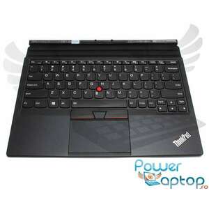 Tastatura Lenovo ThinkPad X1 Tablet 2017 neagra cu Palmrest negru imagine