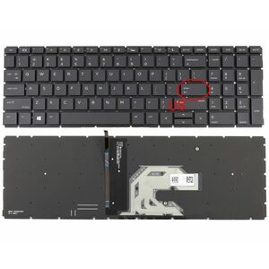Tastatura HP 2B-BBU01Q100 iluminata layout US fara rama enter mic imagine