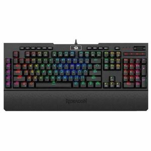 Tastatura Gaming Mecanica Redragon Brahma, USB, iluminare RGB (Negru) imagine