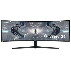 Monitor Gaming VA QLED Samsung Odyssey G9 49inch LC49G94TSSPXEN, DQHD (5120 x 1440), HDMI, DisplayPort, AMD FreeSync, NVIDIA G-SYNC, Ecran curbat, 240 Hz, 1 ms (Negru/Alb) imagine