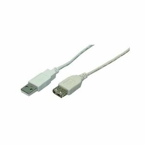Cablu prelungitor, Logilink, USB2.0 tata/fema, 5m, CU0012, Gri imagine