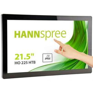 Monitor Portabil TFT LED Hannspree 21.5inch HO225HTB, Full HD (1920 x 1080), VGA, HDMI, Touchscreen, Boxe (Negru) imagine