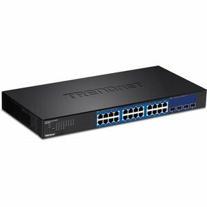Switch TRENDnet Web Smart TEG-30284, 24 porturi Gigabit, 4 sloturi 10G SFP+ imagine