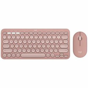 Kit tastatura + mouse Logitech Pebble 2 Combo, Roz imagine