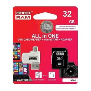 Set Card de memorie + Adaptor, GoodRam, 32 GB imagine