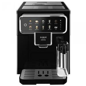Espressor Automat Samus PERFECTION, 1350 W, 15 Bari, 7 optiuni de cafea, Rezervor de apa detasabil 2.2 L, Capacitate rasnita 300 g, Rezervor lapte 300 ml (Negru) imagine