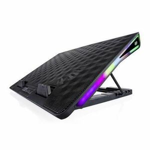 Cooler Stand Laptop Tracer Gamezone Wing, iluminare RGB, 17.3inch (Negru) imagine