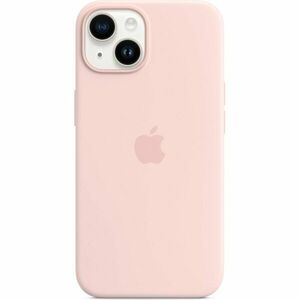 Husa de protectie Apple Silicone Case with MagSafe pentru iPhone 14, Chalk Pink imagine