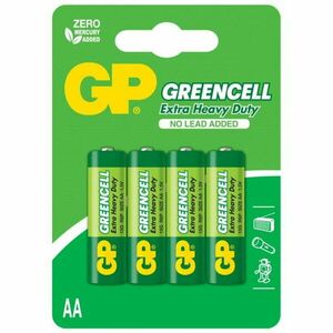 Baterie Greencell AA (LR6) 1.5V carbon zinc, shrink 4 buc imagine