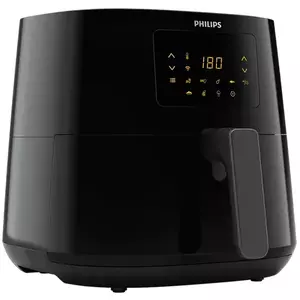 Friteuza fara ulei Philips HD9280/90 Airfryer Essential Collection, capacitate 6.2 L, Rapid Air, Digital, Wifi, 7 presetari, Corp negru/ Maner negru imagine