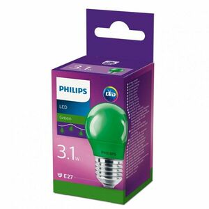 Bec LED COLORED GREEN P45, E27, 3.1W (25W), lumina verde imagine