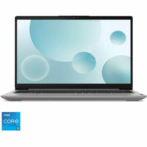 Laptop Lenovo IdeaPad 3 15IAU7 cu procesor Intel® Core™ i5-1235U pana la 4.4 GHz, 15.6, Full HD, IPS, 8GB, 512GB SSD, Intel® UHD Graphics, No OS, Arctic Grey imagine