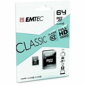 Card de memorie Emtec microSDHC, 64GB, CL10 imagine