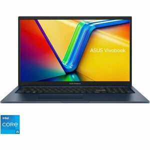 Laptop ASUS VivoBook 17 X1704VA cu procesor Intel® Core™ i5-1335U pana la 4.6 GHz, 17.3, Full HD, IPS, 16GB, 1TB SSD, Intel Iris Xᵉ Graphics, No OS, Quiet Blue imagine