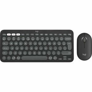 Kit tastatura + mouse Pebble 2 Combo, Tonal graphite imagine