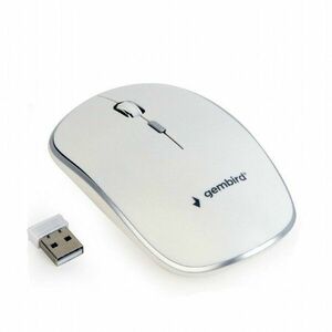GEMBIRD MUSW-4B-01-W Gembird Wireless optical mouse MUSW-4B-01-W 1600 DPI nano USB white imagine