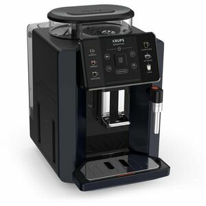 Espressor automat KRUPS Sensation EA910B10, 5 retete, ecran tactil, presiune 15 bari, capacitate rezervor cafea 260g, duza de abur, 1450 W, Sistem Thermoblock Compact, negru & violet imagine
