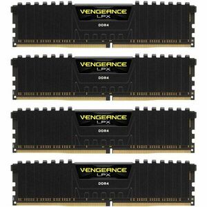 Memorie Vengeance LPX Black 128GB DDR4 3200MHz CL16 Quad Channel Kit imagine