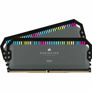 Memorie Corsair DOMINATOR PLATINUM AMD EXPO Cool Grey Heatspreader, DDR5, 5600MT/s 64GB (2x32GB), CL 40, RGB imagine