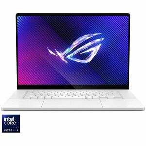 Laptop Gaming ASUS ROG Zephyrus G16 GU605MI cu procesor Intel® Core™ Ultra 7 155H pana la 4.8 GHz, 16, QHD+, OLED, 240Hz, 32GB DDR5, 1TB SSD, NVIDIA® GeForce RTX™ 4070 8GB GDDR6, No OS, Platinum White imagine