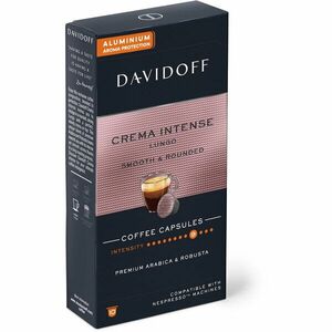 Capsule cafea Davidoff Café Crema Intense Lungo, 10 capsule x 5.5g, Compatibil sistem Nespresso imagine