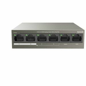 Switch desktop TEF1106P-4-63W cu 6 porturi 10/100Mbps, cu 4 porturi PoE, protectie fulger 6kV imagine