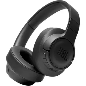 Casti audio wireless over-ear JBL Tune 710BT, Bluetooth, Baterie 50H, Pure Bass Sound, Microfon, Negru imagine